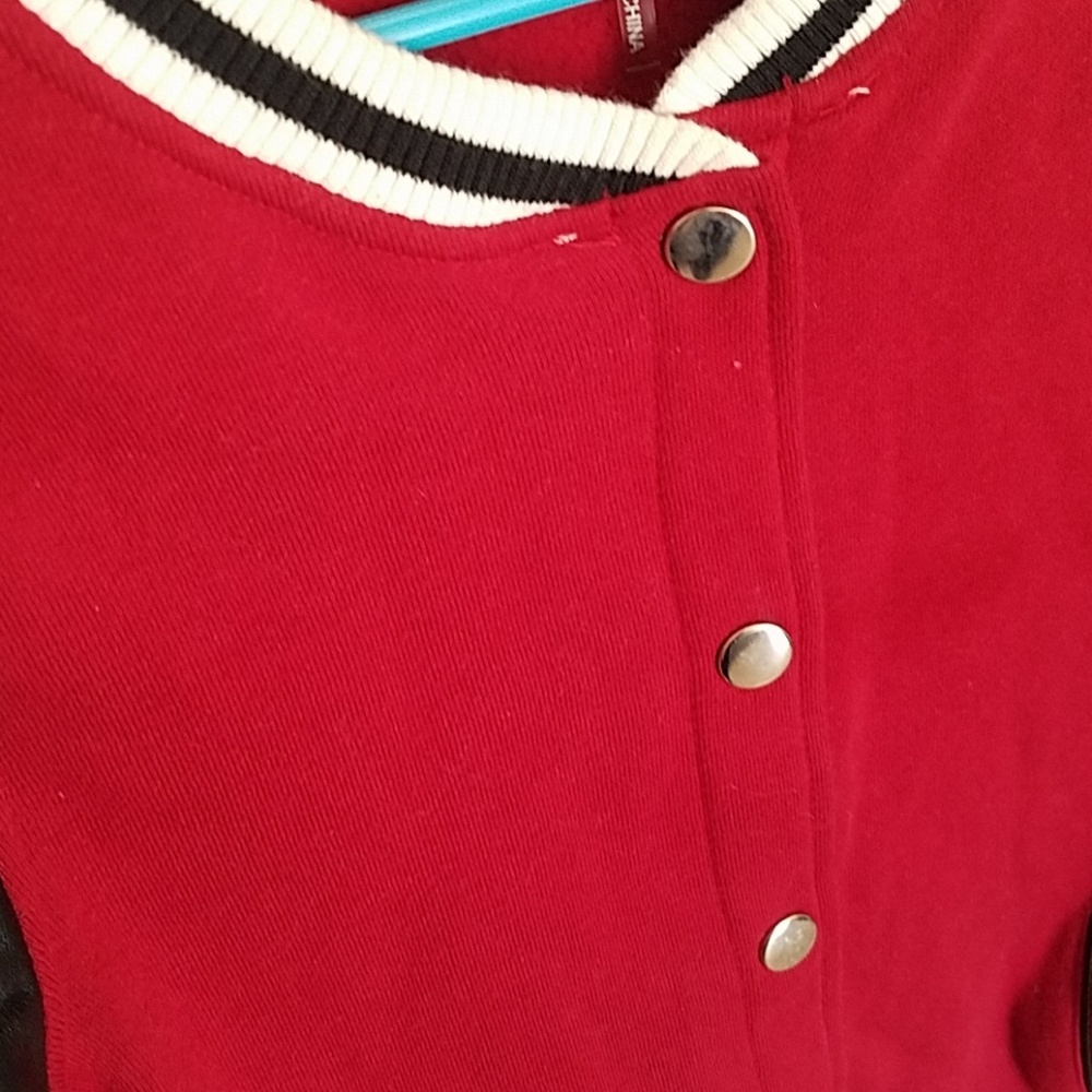 Red varsity jacket - Picture 2 of 4